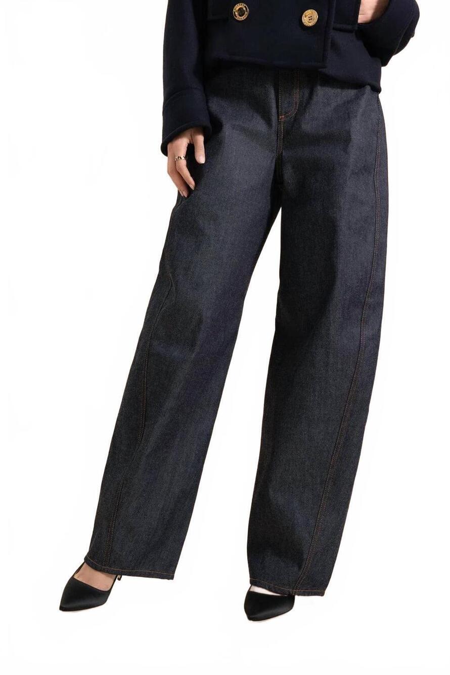 NEW GIVENCHY rinse raw denim cocoon pant in dark blue